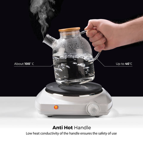 Large Glass Teapot And Kettle 60oz - Stove-Top Safe - image 4