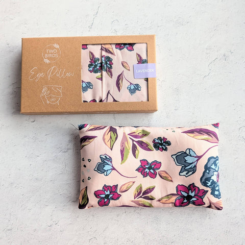 Weighted Aromatherapy Eye Pillow - Blush Botanical