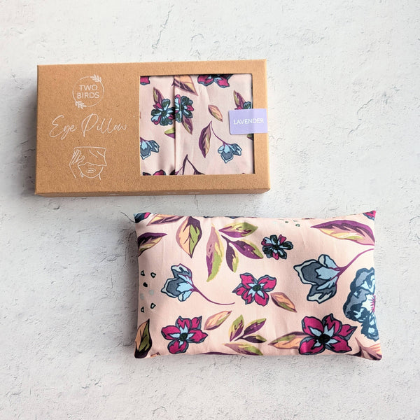 Weighted Aromatherapy Eye Pillow - Blush Botanical