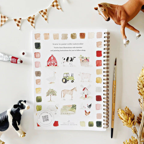 Farm watercolor workbook - image 2