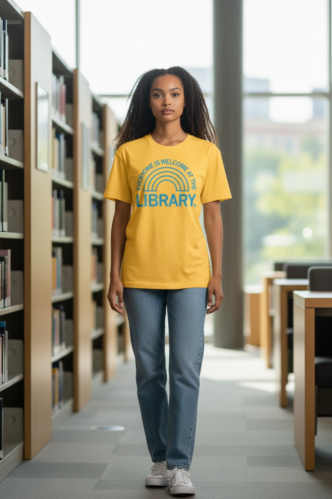 Everyone is Welcome at the Library T-Shirt - image 5