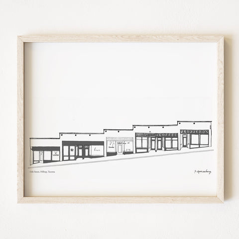 Tacoma 11th Street Streetscape Print