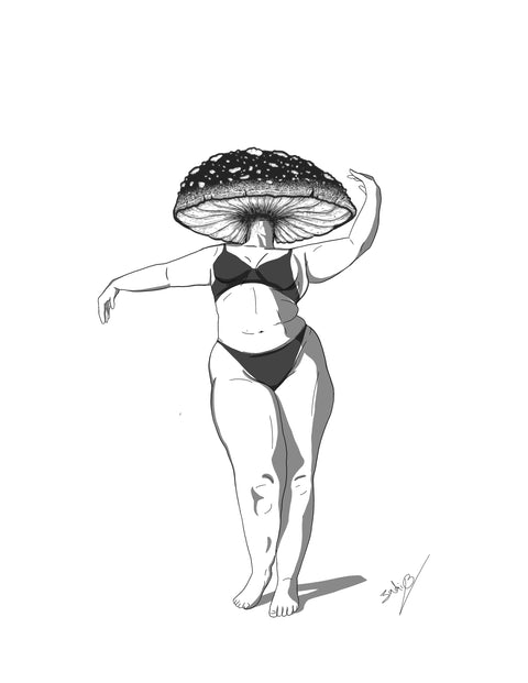 Mycelial Muses 1 print by Jordi B
