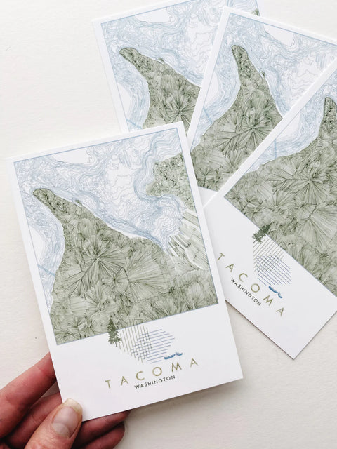 Local Tacoma Area Watercolor Postcards - image 4