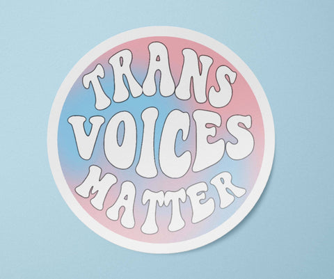Trans Voices Matter Sticker