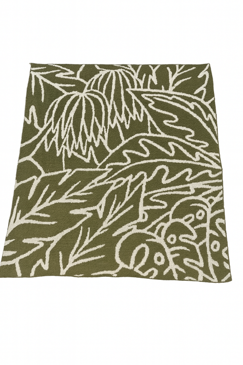 Canopy Plush Throw - Vintage Green