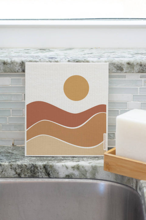 WASHCLOUD DESERT DUNE Swedish Dish Cloth - No Tox Life