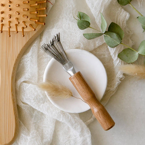 Large Square Bamboo Hair Brush - image 4