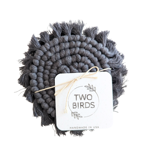 Macrame Coaster Set of 2 - image 10