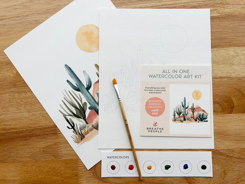 All-In-One Beginner Watercolor Kit - Desert Cactus - image 3