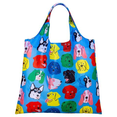 Dogs Art Resusable Tote Bag