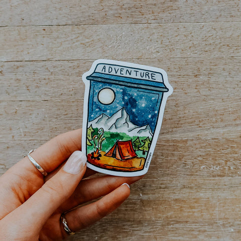 Adventure Cup Vinyl Sticker - image 2