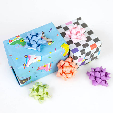 Roller Skates / 80s - Double Sided Wrapping Paper - image 3