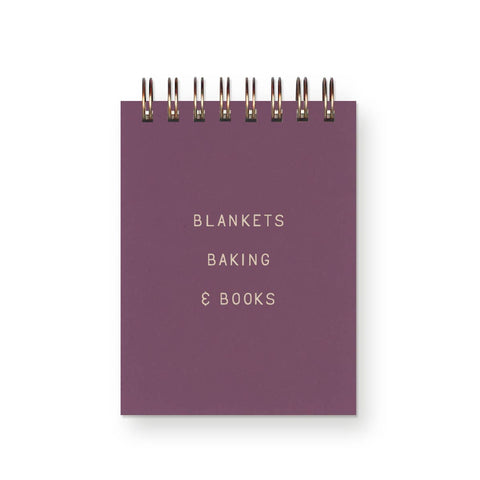 Baking & Books Mini Jotter Notebook