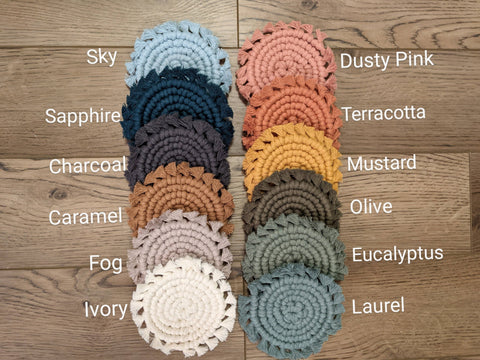 Macrame Coaster Set of 2 - image 6