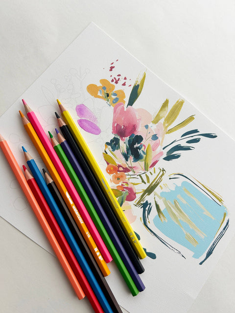 12-Color Watercolor Pencil Set - image 4