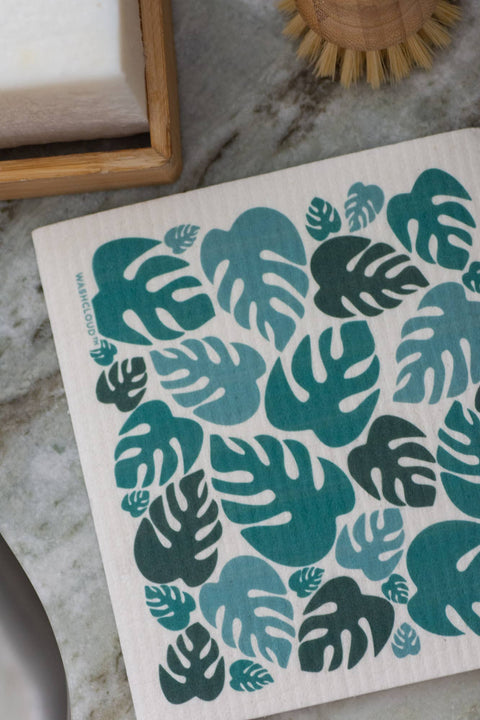 WASHCLOUD MONSTERA Swedish Dish Cloth - No Tox Life - image 3
