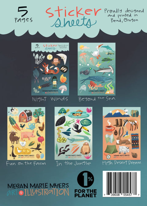 Sticker Sheet Variety 5-Pack