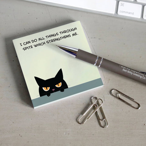 I Can Do All Things Through Spite Sticky Note Pad