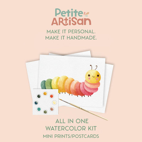 Kids Garden Friends Watercolor Postcard Kit