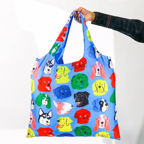 Dogs Art Resusable Tote Bag