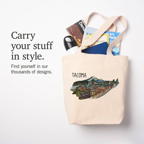Tacoma, WA Organic Cotton Tote Bag - image 6