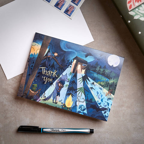 Wolf Hug Thank You Card