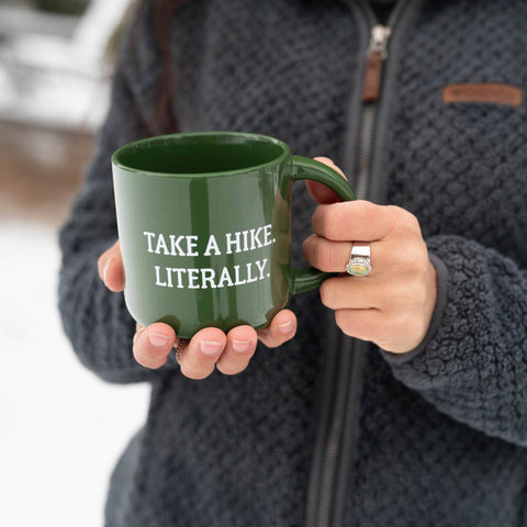 Take A Hike. Literally Mug - Forest Green - image 2