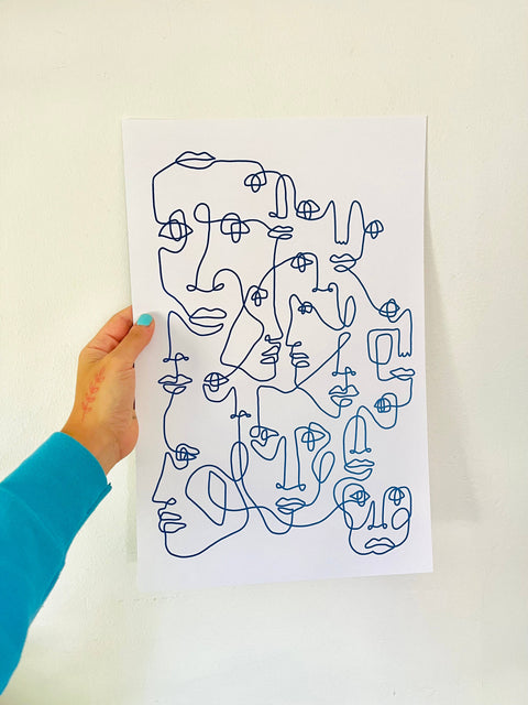 Blue Art Print 11x17 - image 3