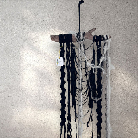 Black & White Wool Wall Hanging