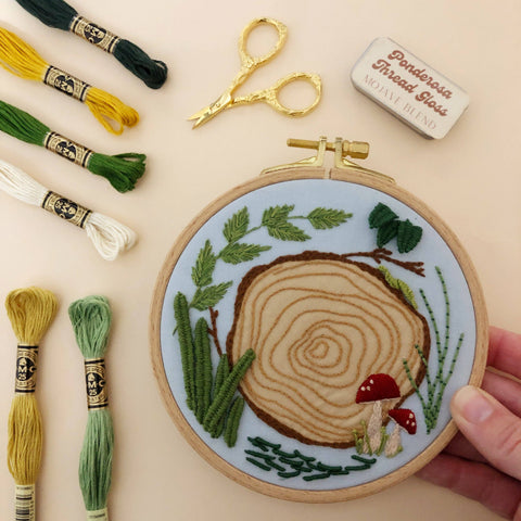 3D Woodland - Advanced Hand Embroidery DIY Craft Kit