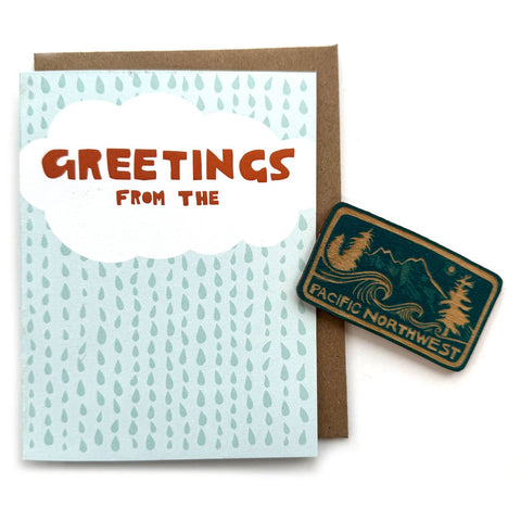 Greetings - Pacific Northwest Magnet w/ Card