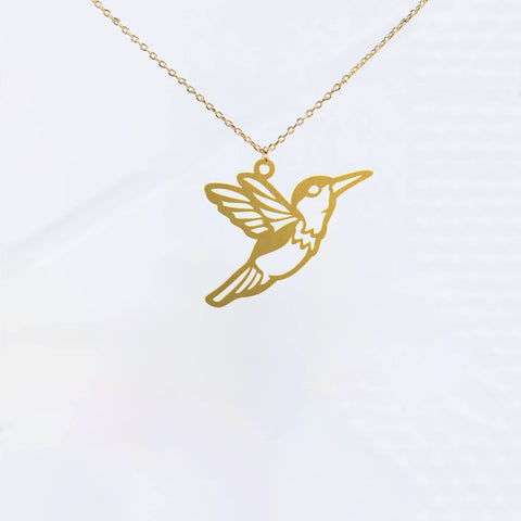 Hummingbird Gold Necklace