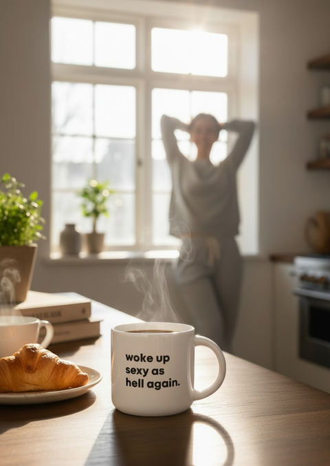 Woke Up Sexy As Hell Again Mug