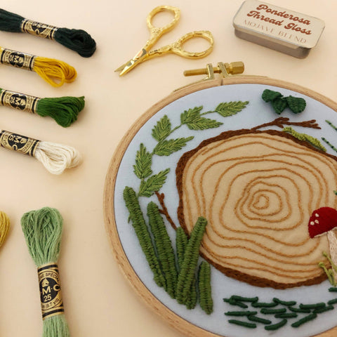 3D Woodland - Advanced Hand Embroidery DIY Craft Kit - image 3