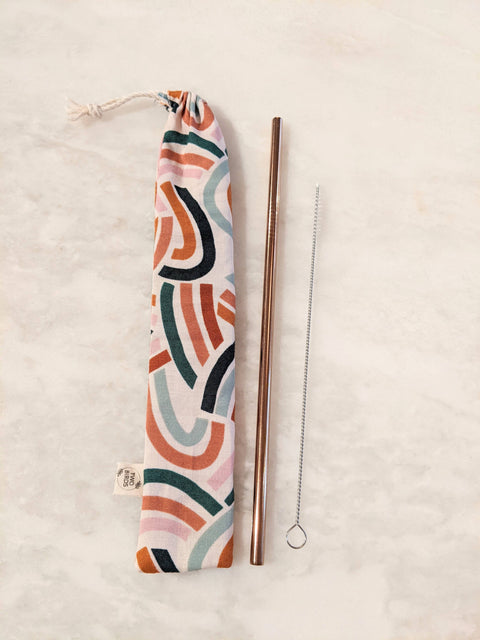 Reusable Straw Kit with Travel Pouch - image 2