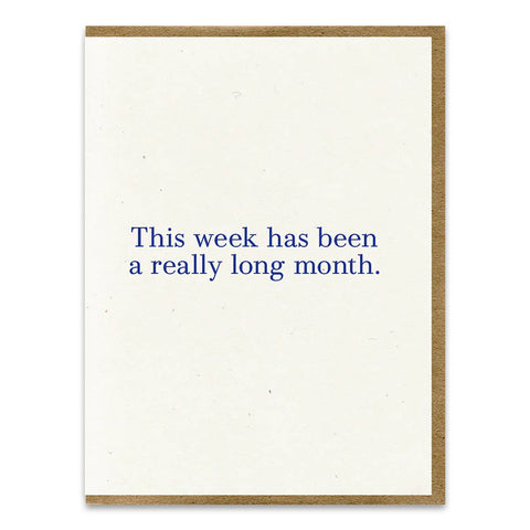 Long Month Greeting Card