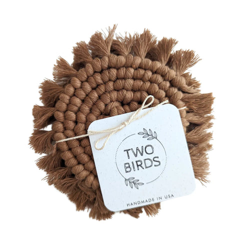 Macrame Coaster Set of 2 - image 19