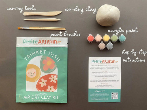Kids Air Dry Pinch Pot Clay Kit - image 2