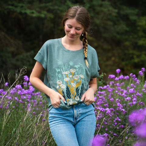 Wild Field Ladies Shirt - Washed Basil - image 2