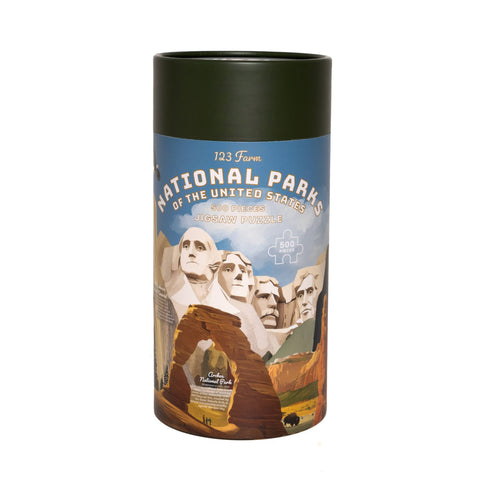 National Parks Puzzle - 500 Pc Tube with Illustrations