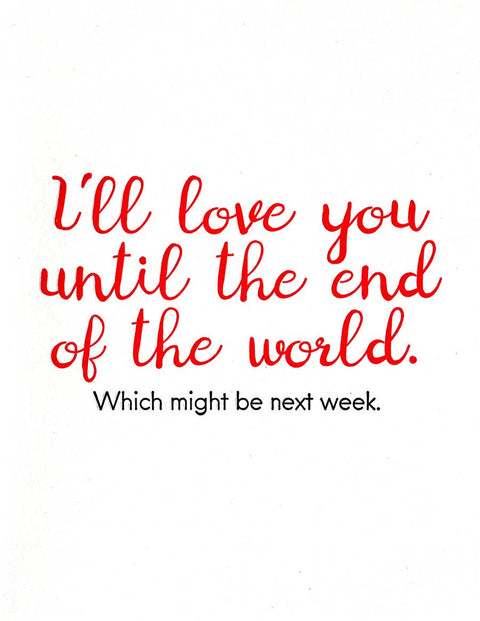 End of the World Greeting Card - image 2