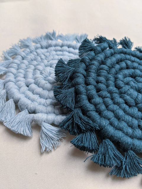 Macrame Coaster Set of 2 - image 5