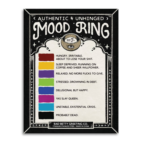 Authentic & Unhinged Mood Ring
