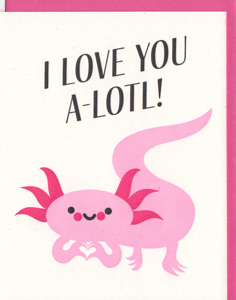 Love Axolotl Greeting Card - image 2