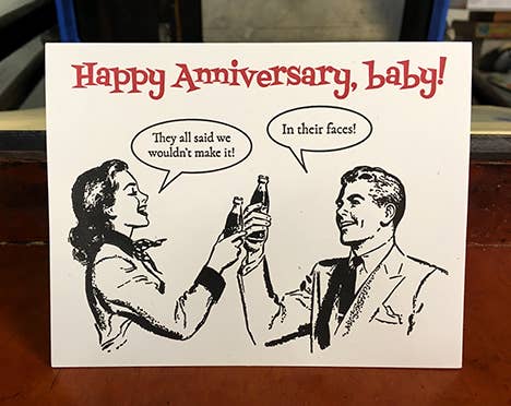 Faces Anniversary Greeting Card - image 3