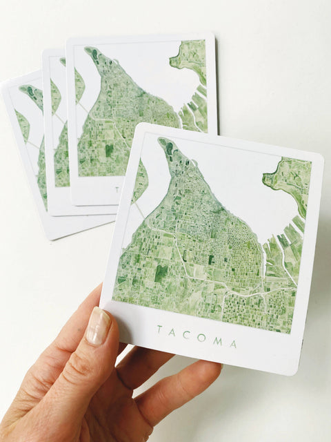 Tacoma Watercolor Map Magnet - image 4
