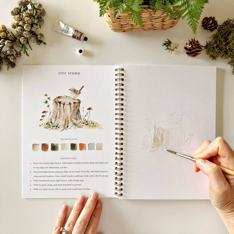 Woodland watercolor workbook - image 7