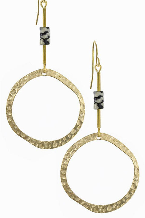 Mezzanine Dalmatian Jasper Earrings