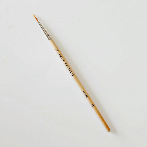 Watercolor paintbrush set of five wood brushes - image 3